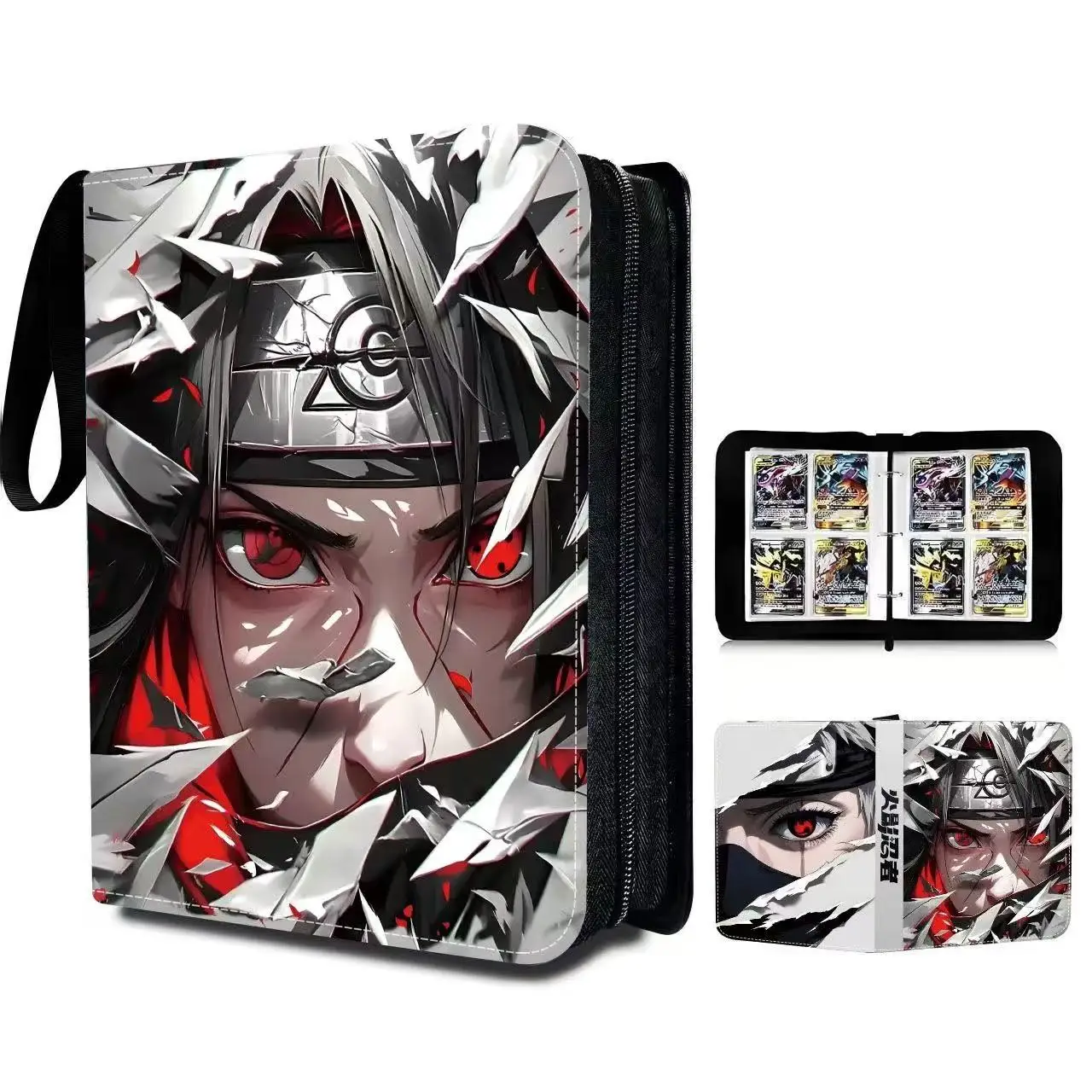 400pcs/900pcs Naruto Card Cortical card book Album Book Folder Anime Collections Zipper Cards Binder Holder Toy Gift