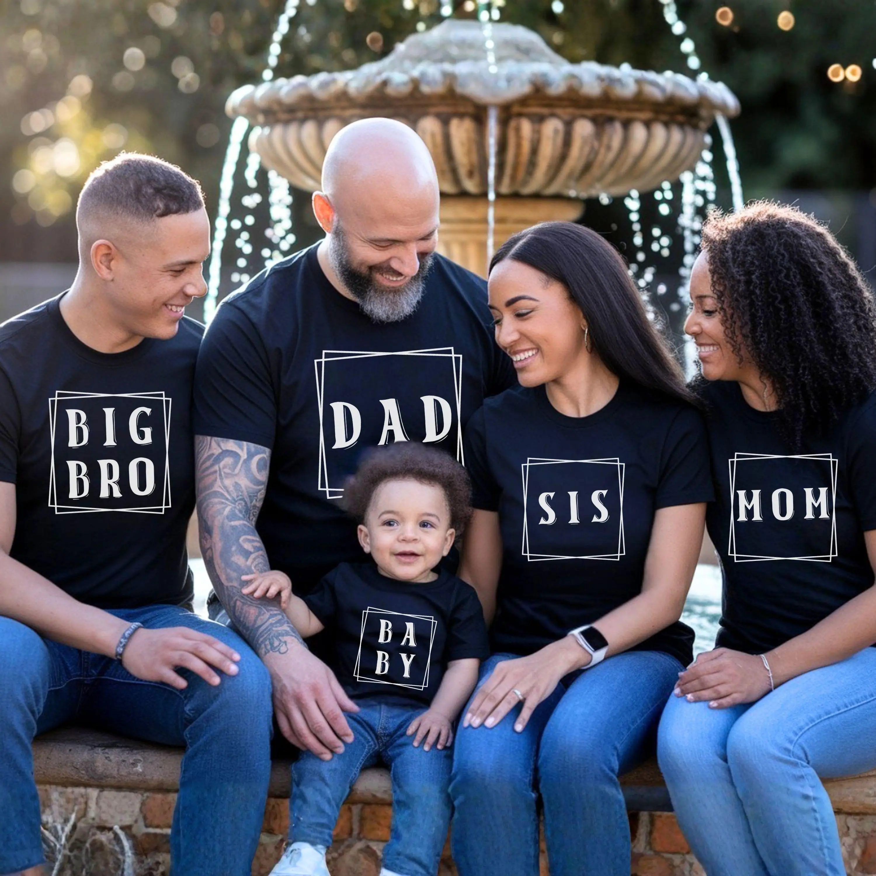 

Custom Family Matching T-Shirts: Personalized Reunion Outfits Children's and parent's clothing for both boys and girls