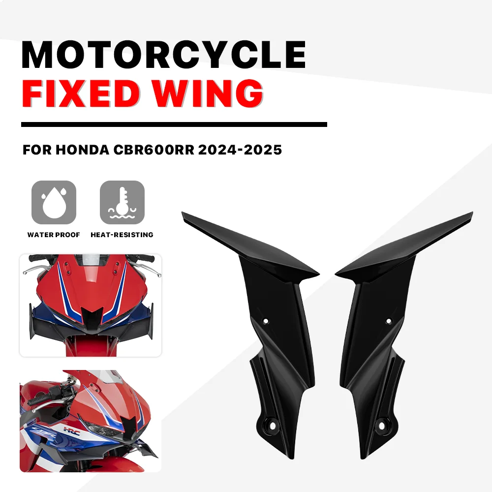 

Fixed Wind wing For Honda CBR600RR CBR 600 RR 2024-2025 Motorcycle Fairing Parts Aerodynamic ABS Winglet Spoiler ABS Carbon