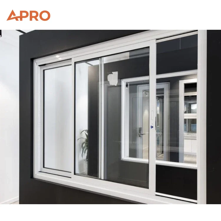 NFRC Certification Energy Efficient Thermal Break Sliding Window Double Glazing Soundproof Aluminum Glass Sliding Windows