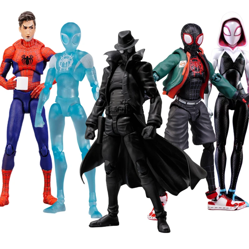 Sentinel Spider Man Transparent Miles Noir Peter Parker Gwen Ultimate Spider Man legend Toys Action Figure Model Kids Gift