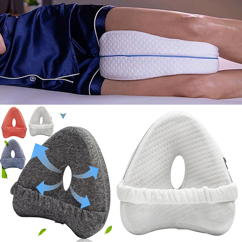 

Leg Pillow Side Sleeper Pregnant Woman Pillow Leg Pain Relief Memory Foam Leg Pillow Sleeping Heart Breathable Straps Pillow