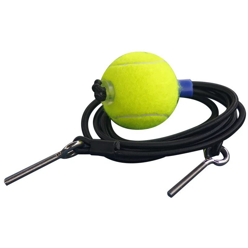 

Tennis trainer Single forward and backhand serve Swing device Coach teaching with line