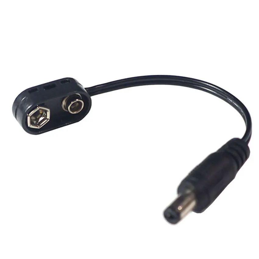 1/5/10PCS 9V Battery Clip Converter Power Cable Connector Pedal Effect Male Cable 9Volt Power Supply Cable Guitar Accessories