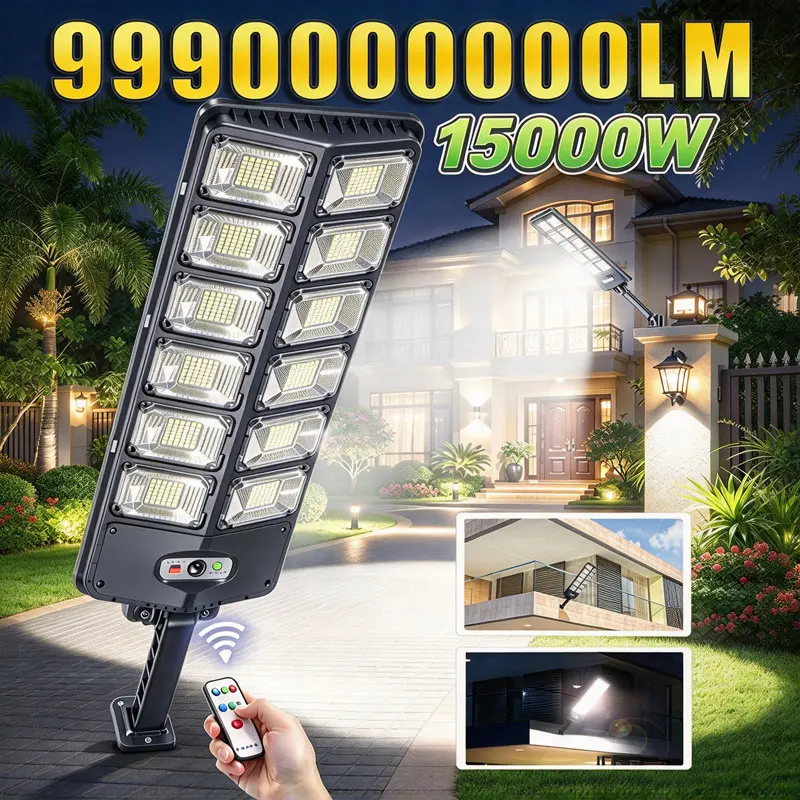 99900000000LM Powerful Solar Light Outdoor Ultra Bright Waterproof Solar Wall Lamp Motion Sensor LED Lantern Garden Yard Outdoor