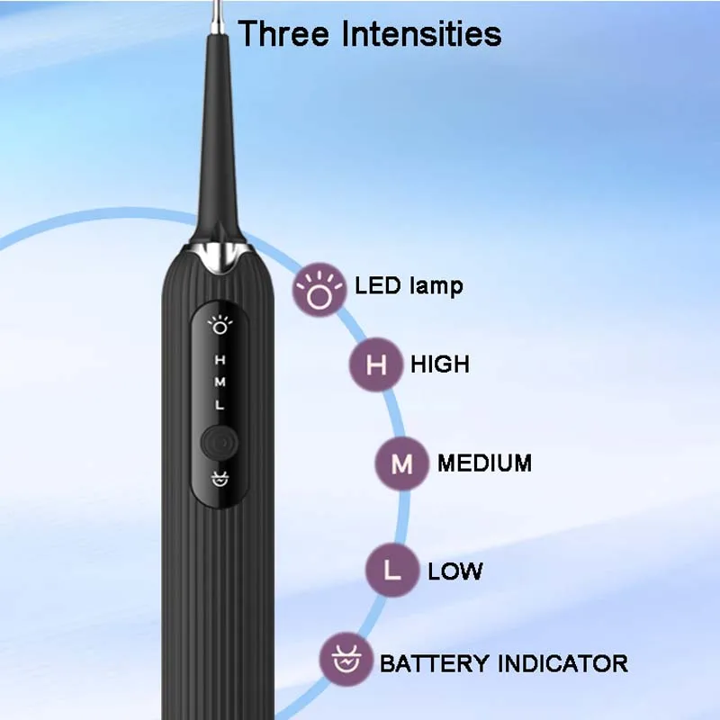 منظف أسنان كهربائي محمول بموجة صوتية، منظف تبييض منزلي لإزالة الأسنان الصفراء، منظف أسنان بالموجات فوق الصوتية