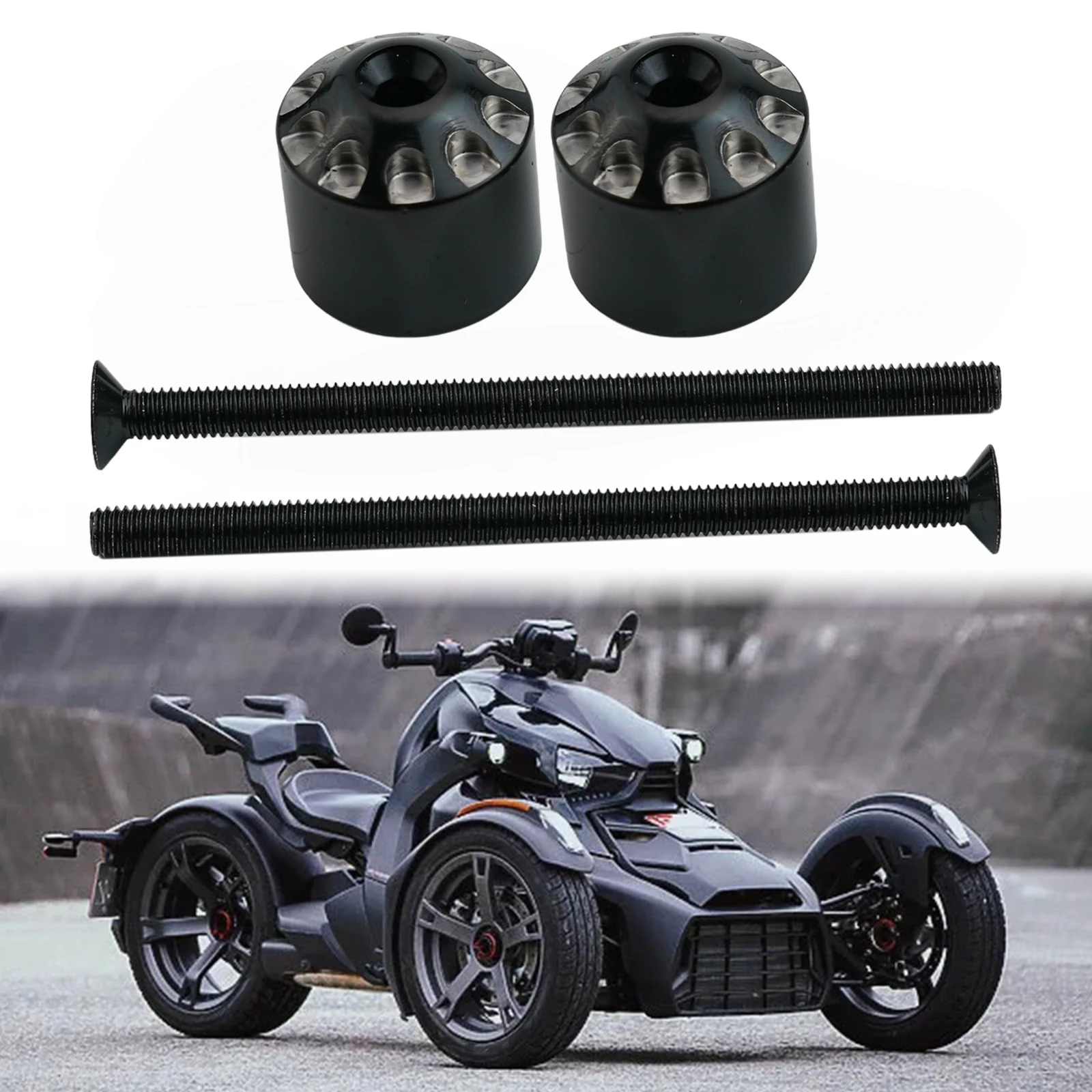 

Anti Vibration Handlebar End Weights for Can Am For Ryker 600 900 Enhancing Stability for 2019 and Later Models