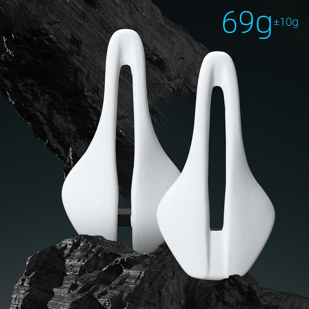 2025 جديد RYET خفيفة كامل الكربون سرج دراجة جلدية البيضاوي 7x9 مللي متر وسادة مقعد الدراجة للطريق الجبلية الحصى سرج دراجة #4