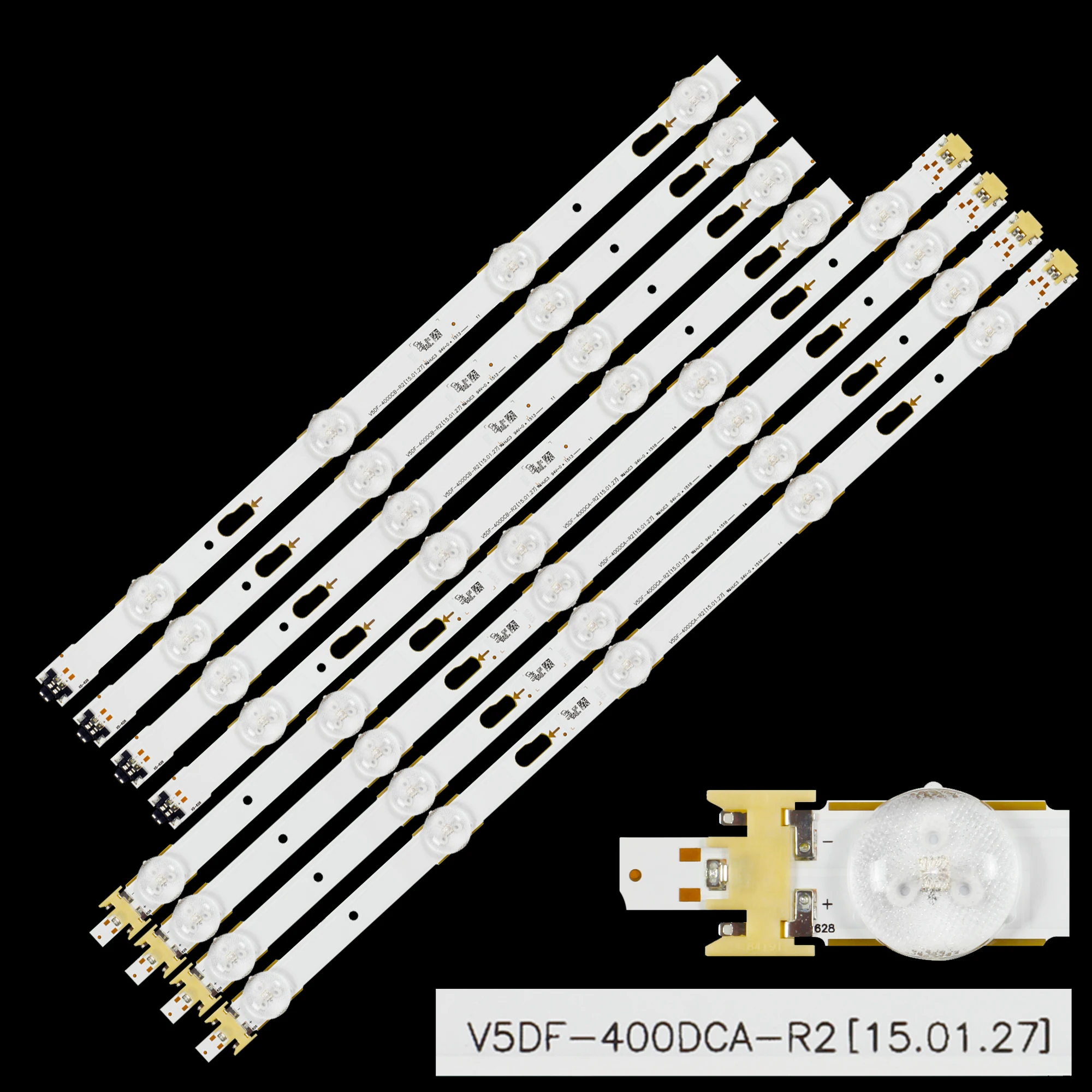 

New 8 PCS LED Backlight strip For UA40J6300 UE40J6300 UE40J6300AK UE40J6500AU BN96-34783A 34784A V5DF-400DCA 400DCB-R2