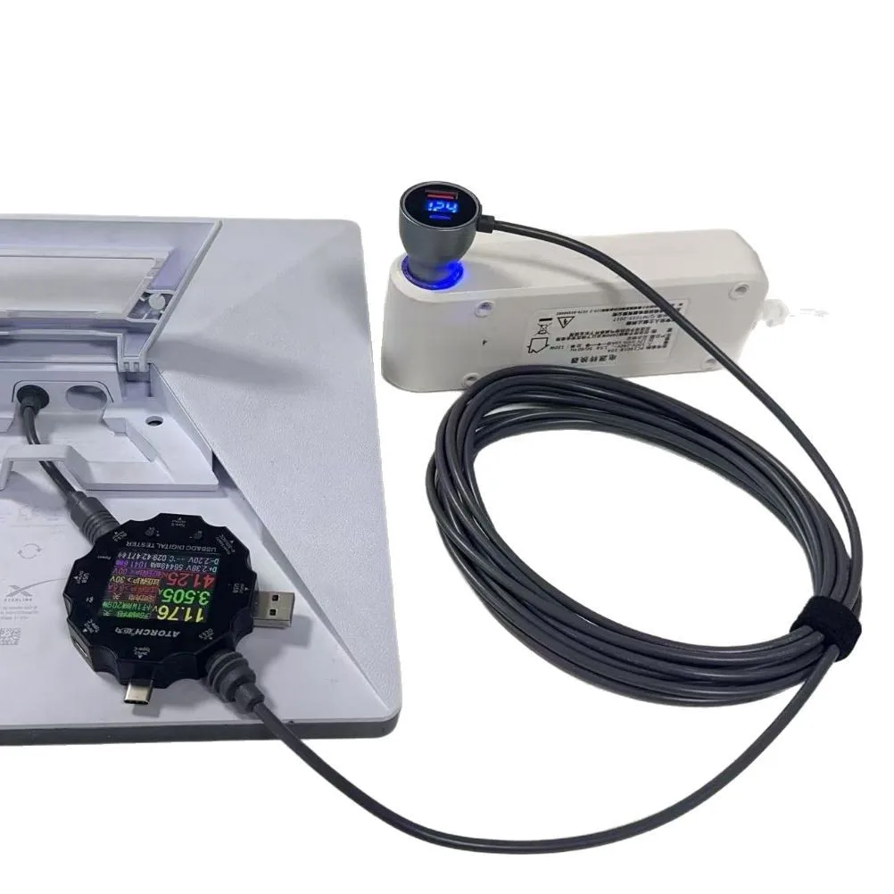 

Для Starlink мини-кабель питания 12 В-24 В прикуриватель-адаптер к кабелю питания постоянного тока PD-кабель для автомобилей грузовиков автофургонов