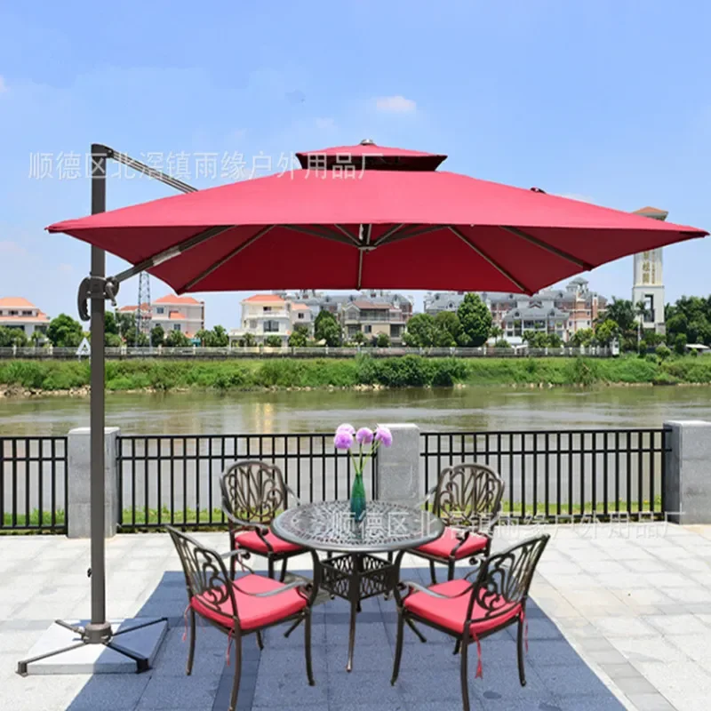 For Outdoor Roman umbrella Parasol Garden umbrella Advertising Beach security booth a Outdoor large sun