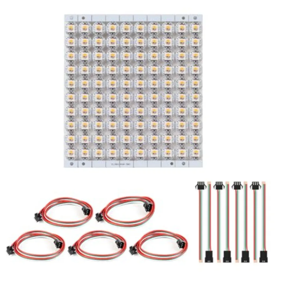 

SK6812 RGBW LED Chips 100PCS RGB+Natural White 5050SMD Module Pixels Light 20 Pairs JST SM 3Pin Connectors 5pcs 20AWG 3Pin Conn