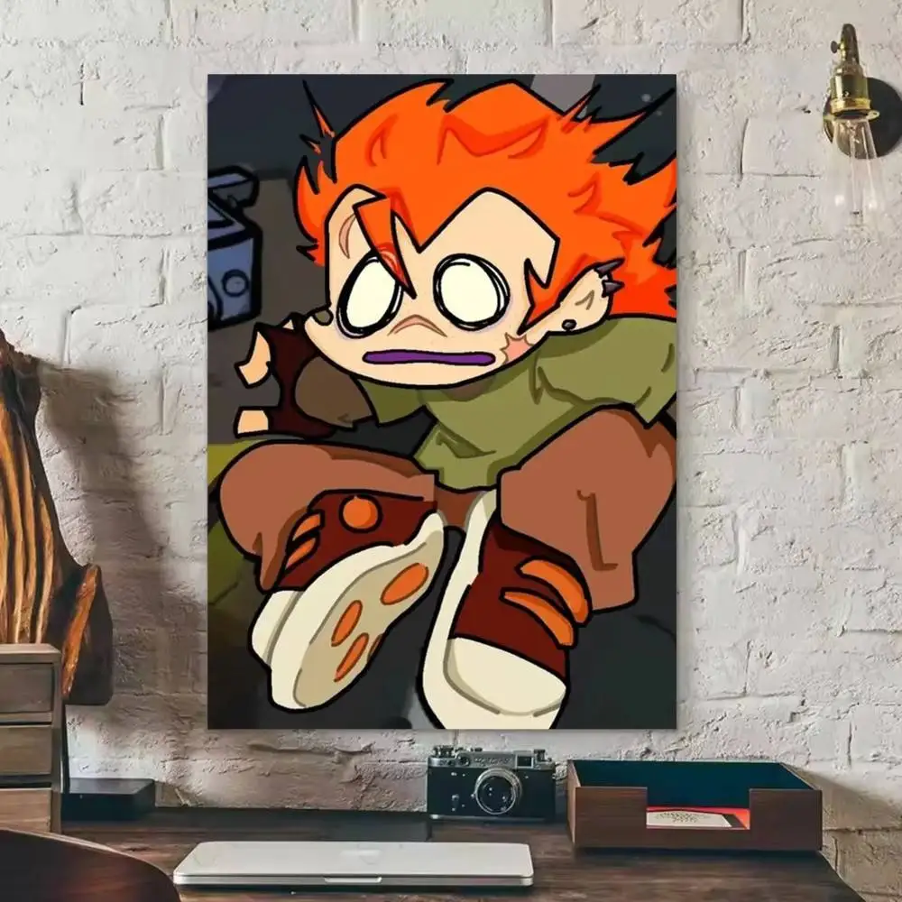 pico  friday night funkin  Cool Game  Anime Character Poster HD Print Wall Art Home Decor