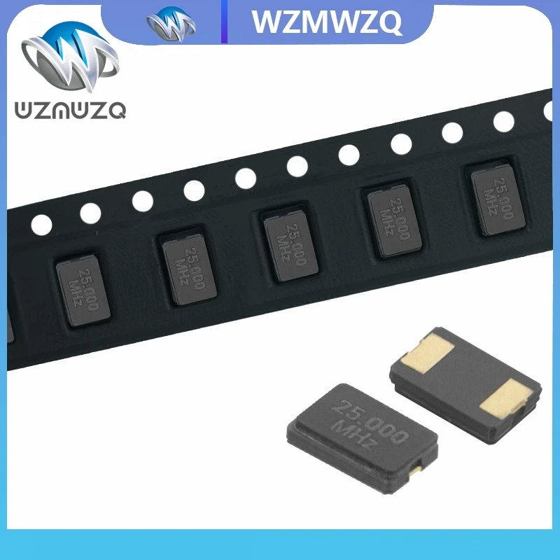 10 SZTUK 25MHZ 25M 25.000mhz SMD Rezonator Kwarcowy Kryształ 2Pin 5032 Pasywny Oscylator Kwarcowy