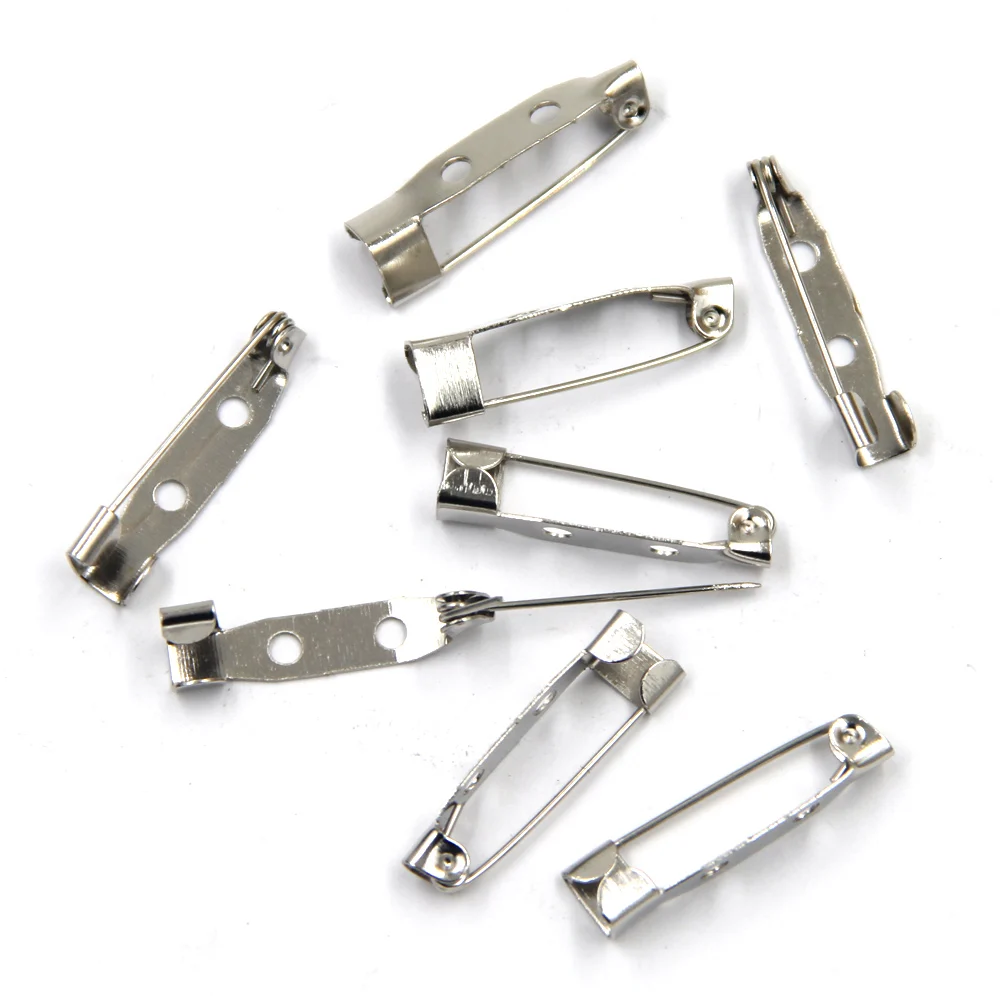 

1500 шт., броши серебряного тона, задняя планка, булавки, подвески, модные ювелирные изделия, поиск 25x5 мм