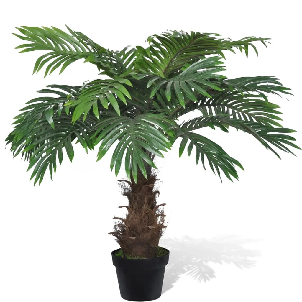 Palmier Cycus artificiel réaliste avec pot 80 cm