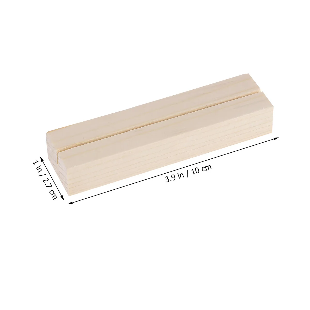 12Pcs Rustic Wooden Photo Memo Holders Business Card Clips Stump Style Sturdy Base for Hotel Restaurant Wedding Party Supplies