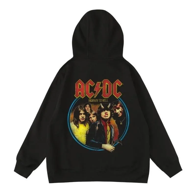 2024 AC-DC Band 51 Rare Vintage Plus Hoodie This about To Rock Lyrics Short Sleeve Unisex Top Tour PWRUP Cotton Shirt