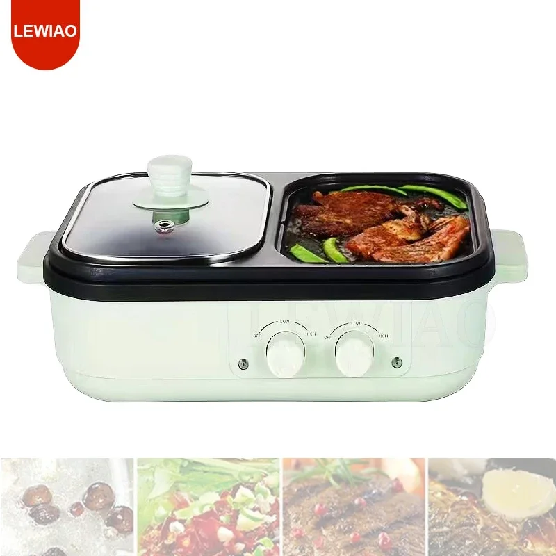 

Multifunction Electric Cooker Hotpot Barbecue Grill Griddle Egg Omelette Frying Pan Stove Crepe Oven Pancake Pie Baking Roaster