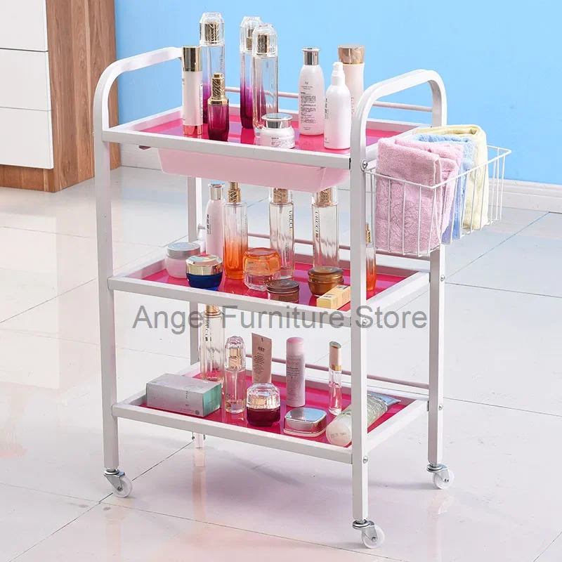 Cosmetologia Salon Trolley Detailing carrello commerciale Rolling Salon Trolley Beauty Muebles Peluqueria Commercial Furniture YN50ST