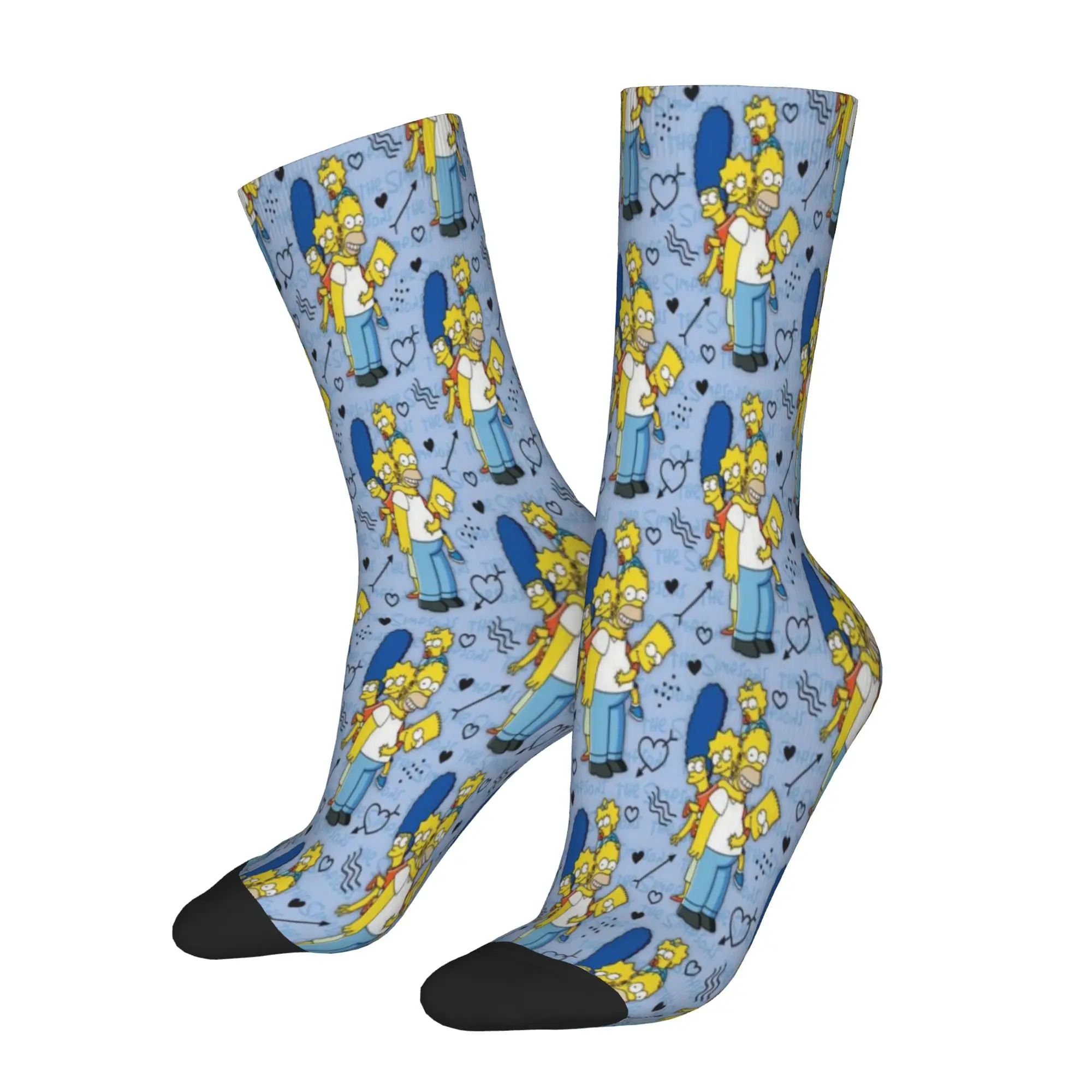 Simpsoneds Outfits Men Women Socks Compression  Graphic Middle Tube Socks Warm Birthday Present