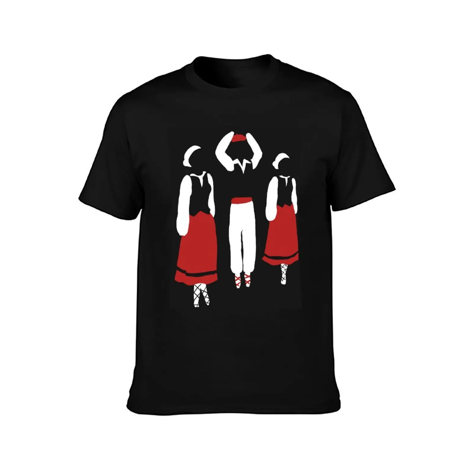 Basque dances T-Shirt, Classic Crew Neck Shirt, Breathable Cotton Everyday Tee