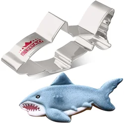 KENIAO Ocean Creatures Shark Cookie Cutter - 11.2 cm - Under the Sea Biscuit Fondant Sandwich Bread Mold - Stainless Steel