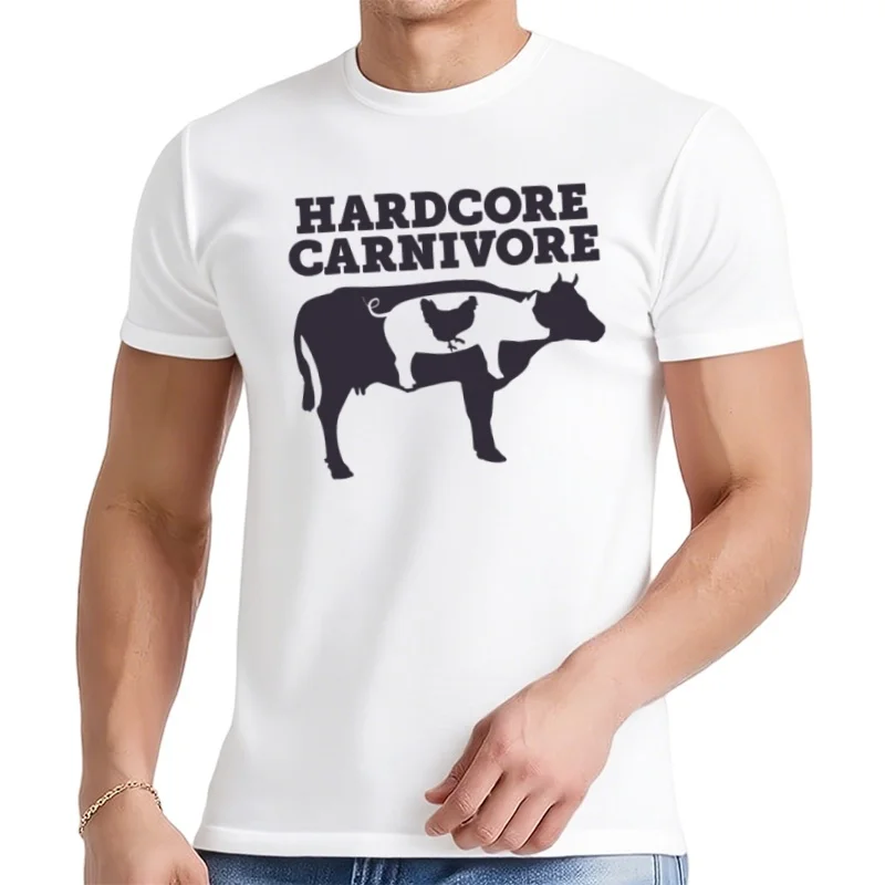Carnivore, Cochon de vache jetable, T-shirt cadeau drôle de mangeur de viande Keto S-5XL