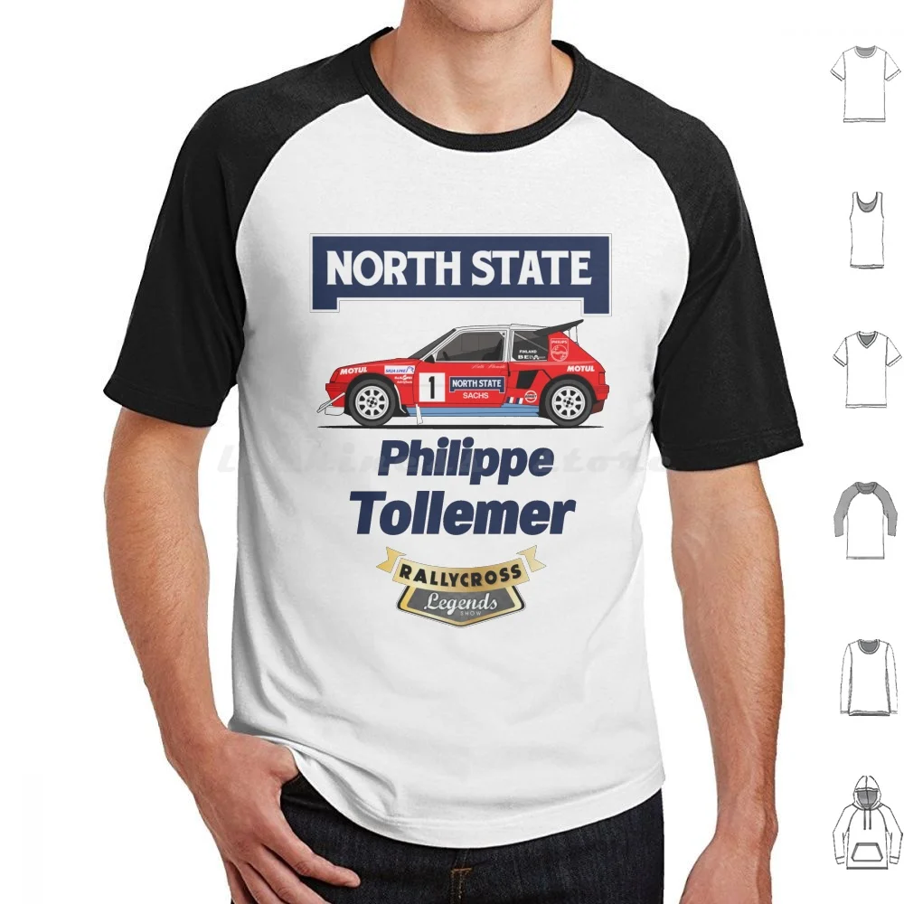 Philippe Tollemer T16 T Shirt 6xl Cotton Cool Tee Philippe Tollemer Rallycross Legend Legends Show Wrx Groupe Group Groupb 205