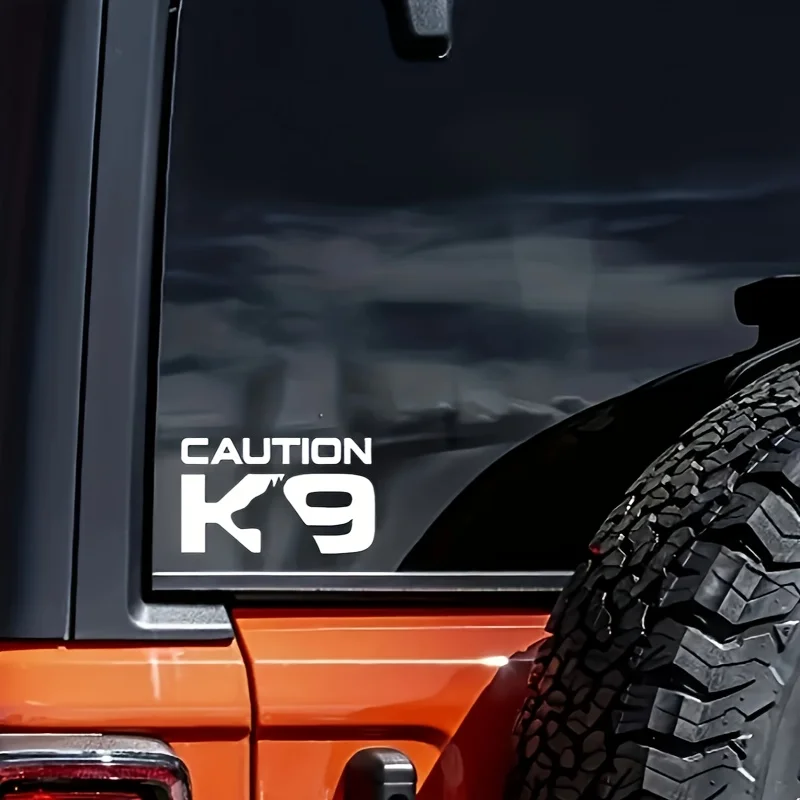 

Attention K9 reflective, vinyl sticker car decal, suitable for cars, trucks, walls, windows, laptops, water glasses, skateboards