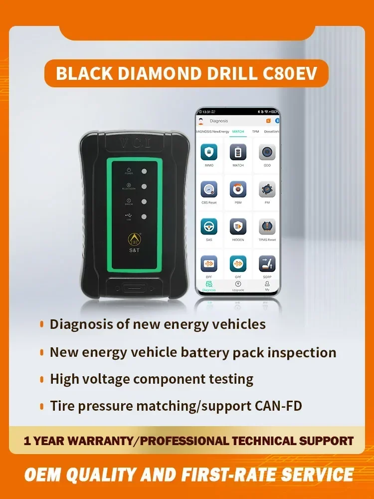 JBT C80 EV Special Diagnostic Tablet for New car decoder automobile diagnosis tool Support New energy vehicles