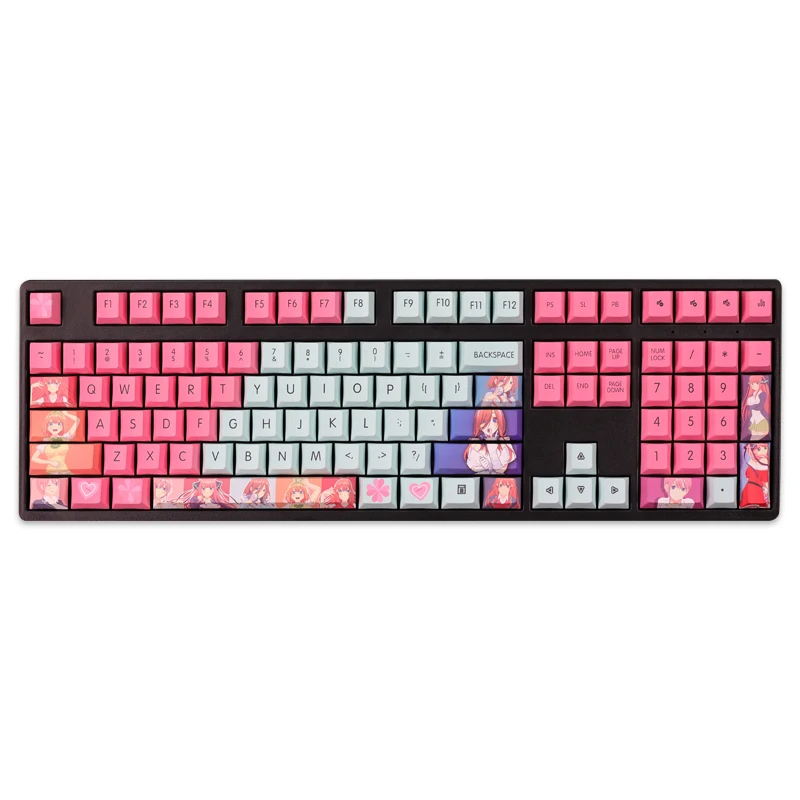 The Quintessential Quintuplets keyboard cap personality colorful cherry Profile anime two-dimensional 108 keys