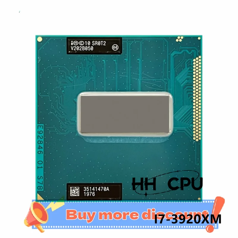 Core i7-3920XM i7 3920XM SR0MH SR0T2 2.9 جيجا هرتز مستعمل رباعي النواة ثمانية موضوع وحدة المعالجة المركزية 8 متر 55 واط المقبس G2 / rPGA988B