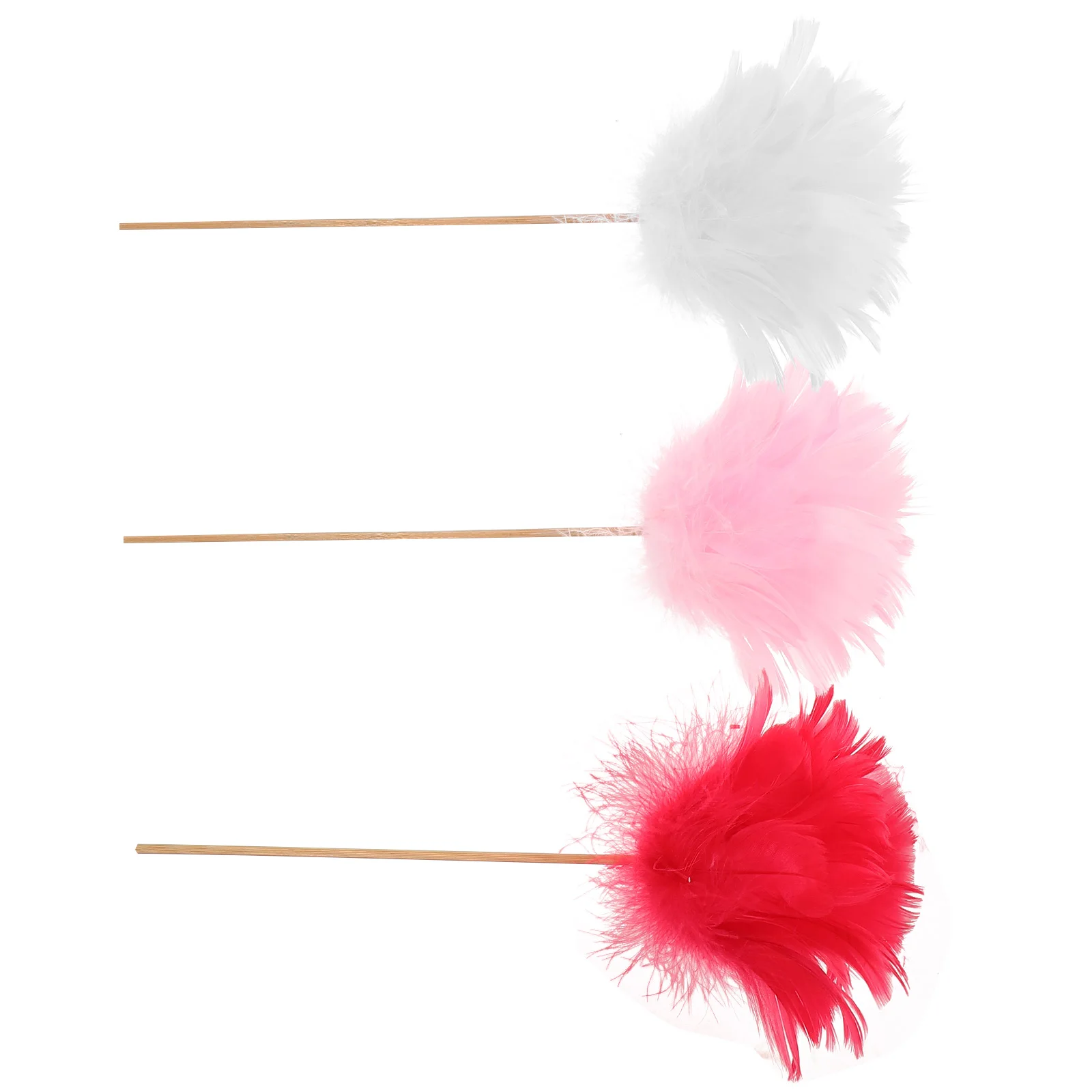 

3 Pcs Flower Decoration Plume Floral Arrangement Prop Home Stems Centerpiece Bride