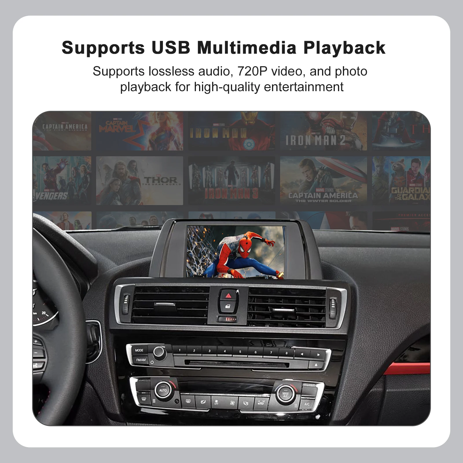 Drahtloses CarPlay Android AUTO für BMW 1 2er F20 F21 F22 F23 F45 2011–2020 NBT EVO mit MirrorLink Airplay Rückkamera