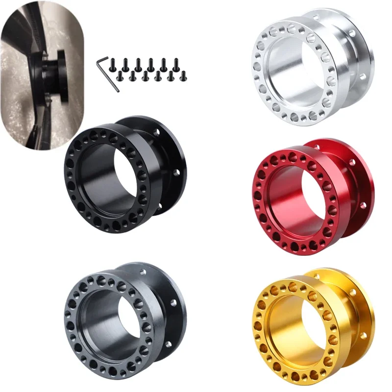 Height High Quality Universal Steering Wheel Hub Spacer Kit Spacer 51mm Steering Wheel Hub Boss Kit Adapter Spacer