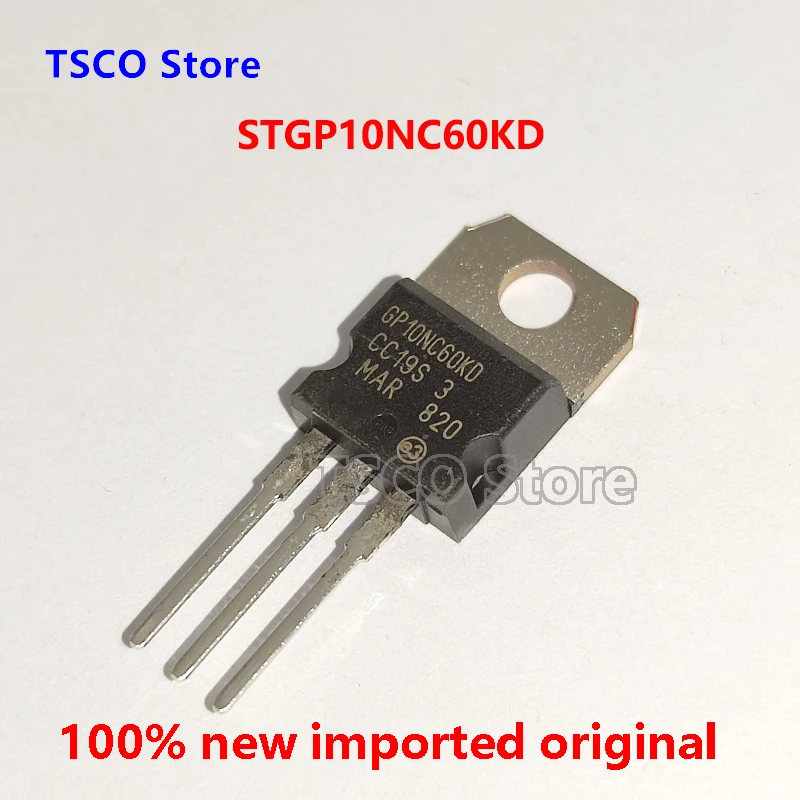 (10Piece/LOT)  GP10NC60KD STGP10NC60KD   100%New Original  10A  600V IGBT