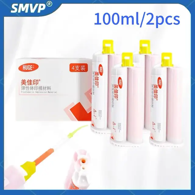 Materiał do wyciskania dentystycznego lekki korpus guma silikonowa elastomerowe dentystyczne silikonowe materiały do ​​wyciskania 50ml narzędzie dentystyczne