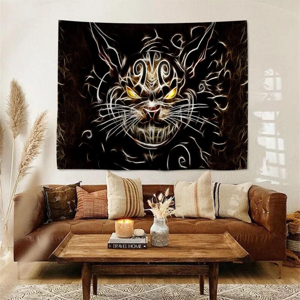 C-Cheshire C-Cat A-Alice In W-Wonderland DIY Wall Tapestry For Living Room Home Dorm Decor Wall Art Decor