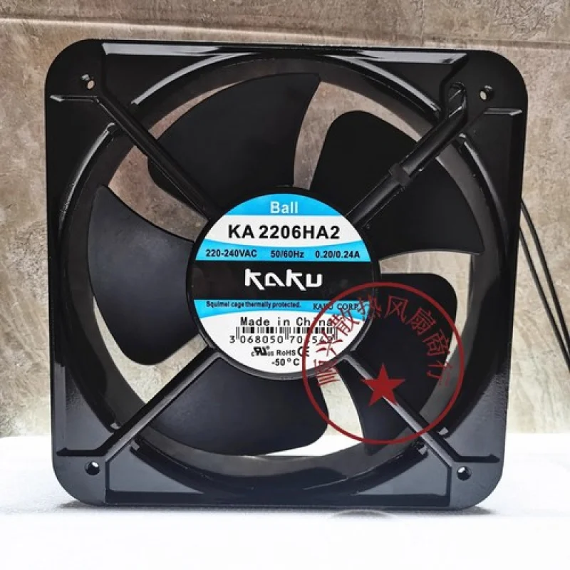

C for KAKU KA2206HA2 20060 AC220V-240V 0.20/0.24A 22CM Cooling Fan