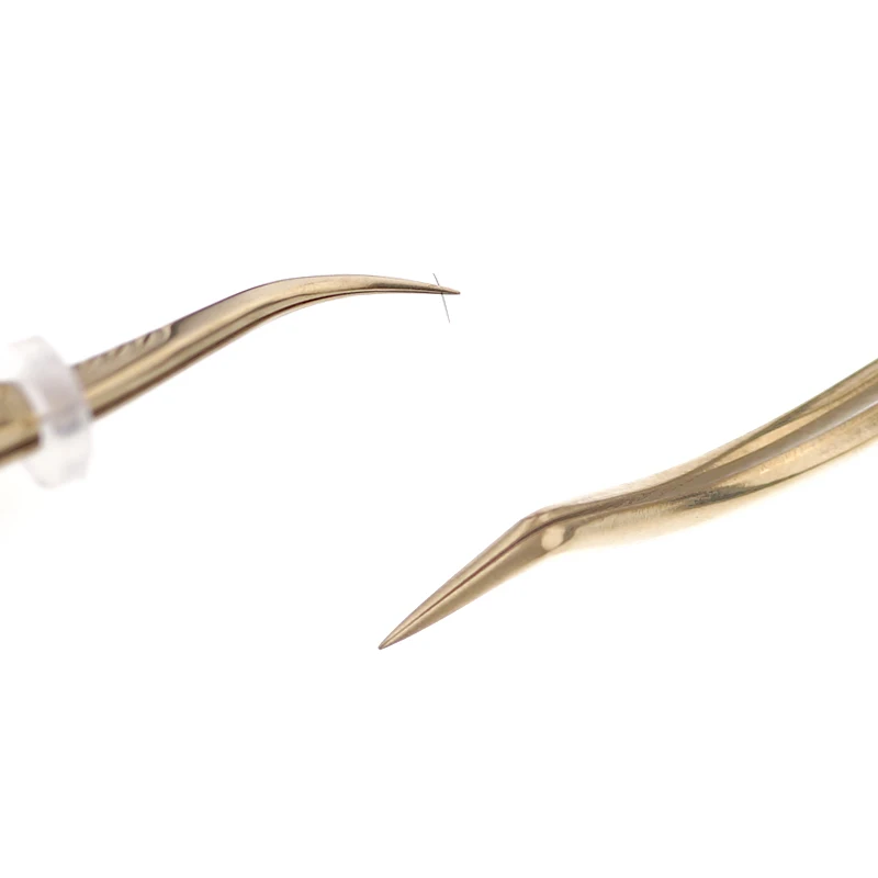 VETUS neue Anti-slip Edelstahl Wimpern Verlängerung Pinzette Beruf Faser Spitze Wimpern Präzision Pinzette T29A