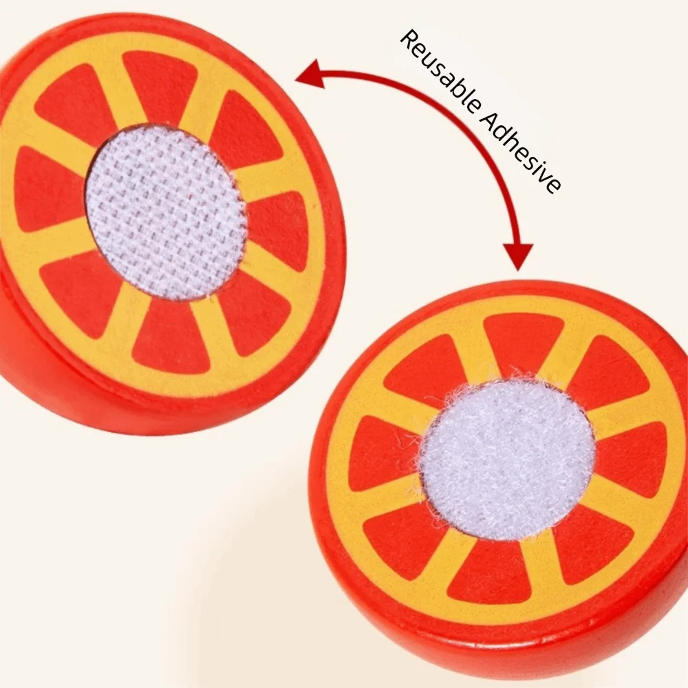木製フルーツカットおもちゃ 教育機能 シミュレーション シミュレーションキッチンおもちゃ バケツスタイル マジックステッカー クラシックゲームおもちゃ