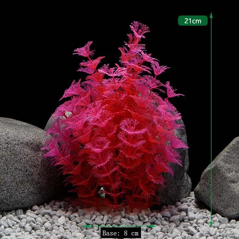 Plastic Artificial Aquarium PVC Plants Decoration Submersible Aquatic Fish Tank Underwater Grass Background Ornament