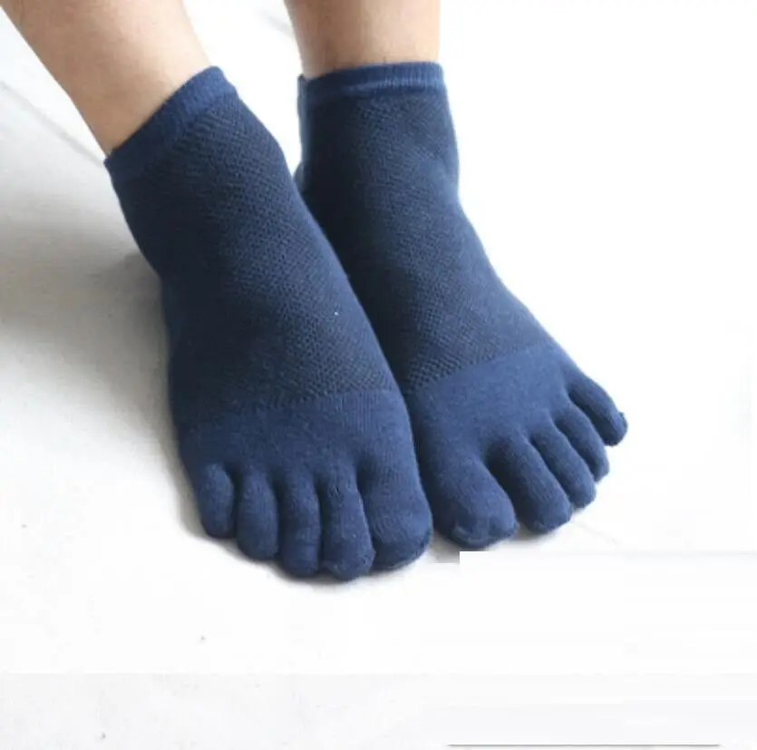 3-Pair Five Toe Socks Split Sock Short-cut Men Mesh Cotton Summer Breathable