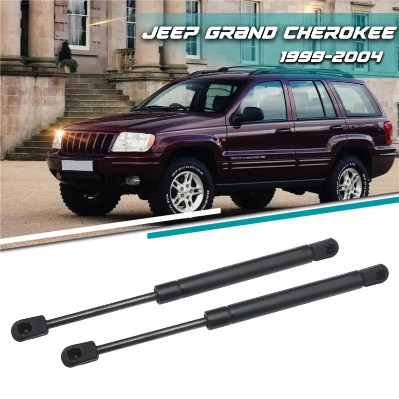 2Pcs/Set Rear Tailgate Window Glass Support Rod For Jeep Grand Cherokee 1999-2004 Shock Absorbe Gas Spring Strut Car Accessories