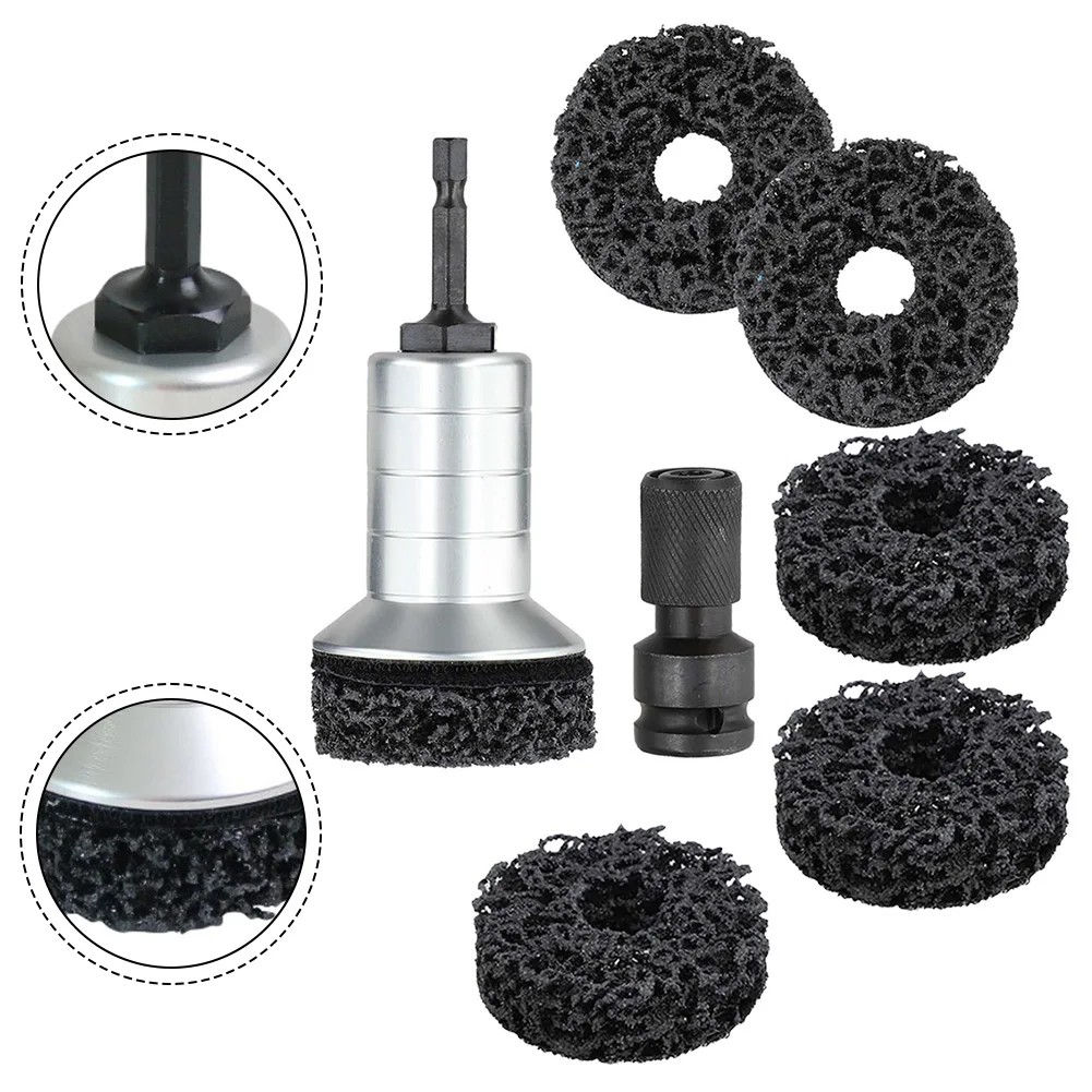 1PCS Wheel Hub Axle Head Rust Removal Tool Brake Disc Grinding Head Consistent Performance and Effective Rust Cleaning