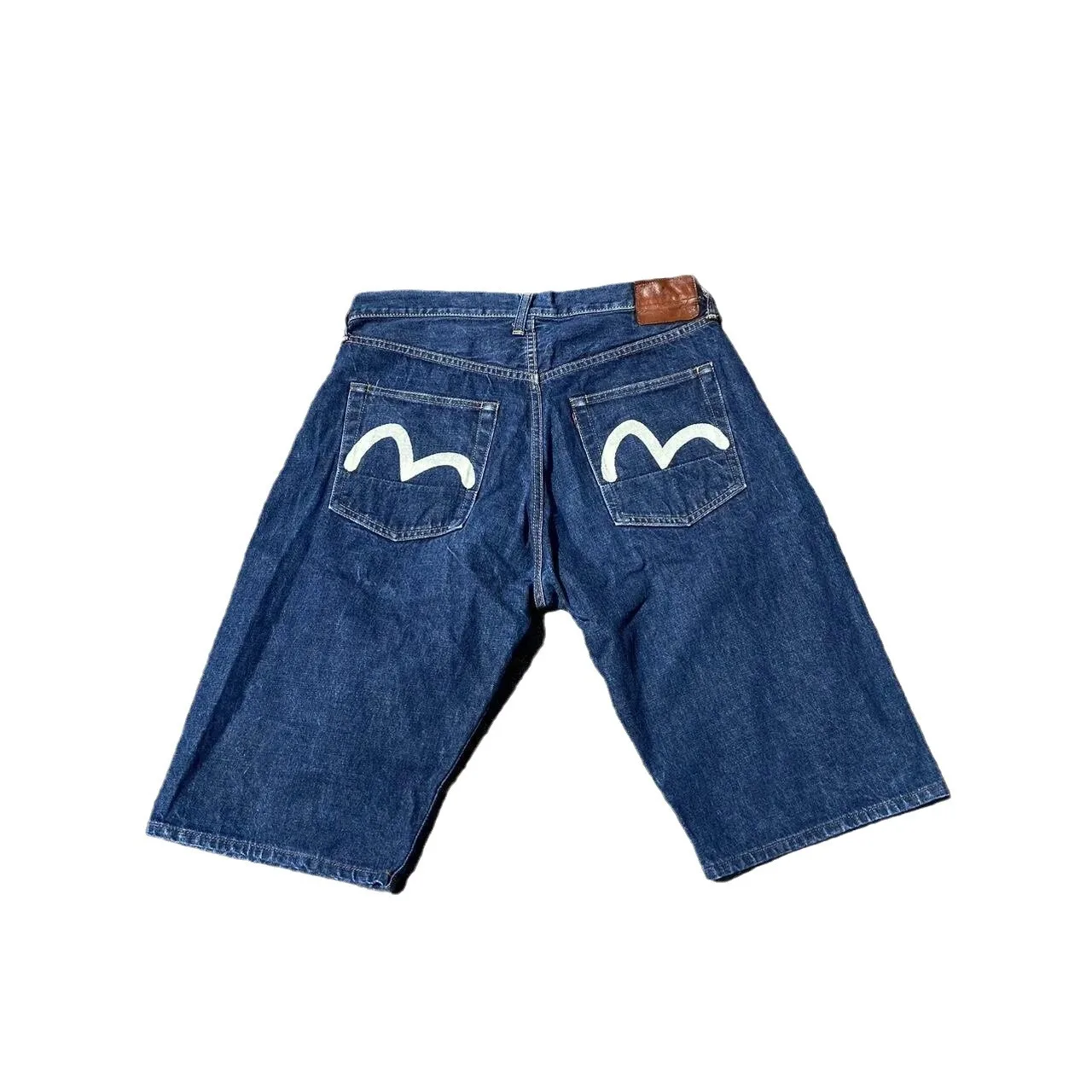 2025 novos shorts de rua calças harajuku hip hop impressão solta denim shorts verão neo-gótico shorts masculinos