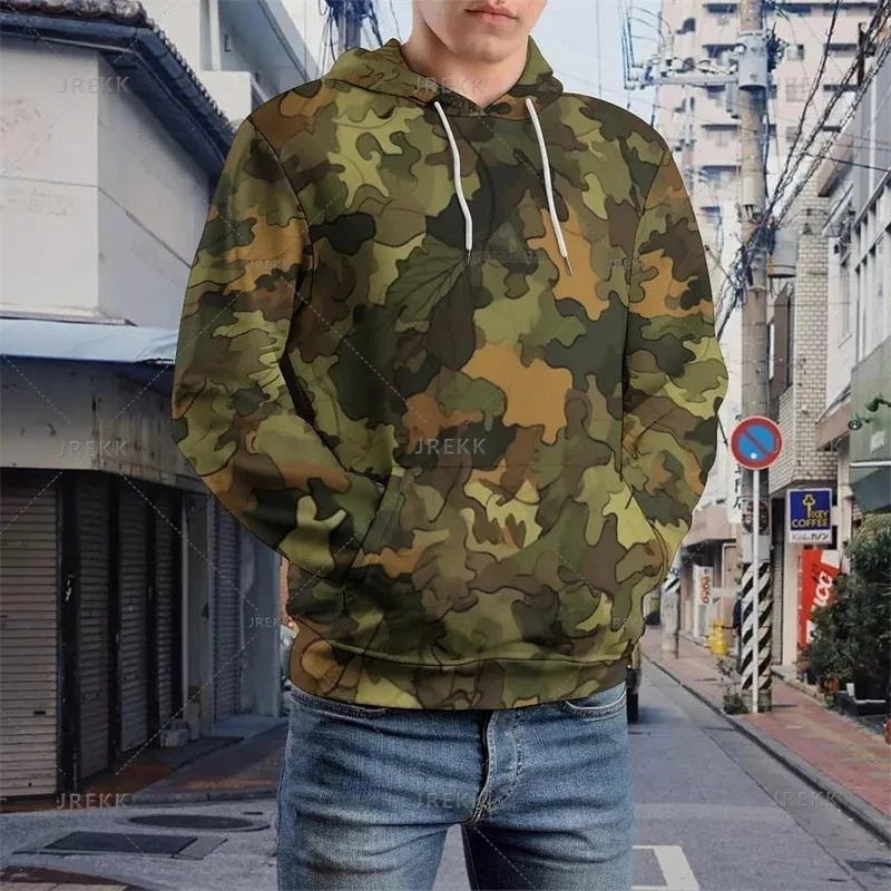 Harajuku ثلاثية الأبعاد الطباعة التمويه أنماط هوديس كامو أنماط الجرافيك قمصان سويت شيرت بقلنسوة الشارع الشهير البلوفرات هوديي