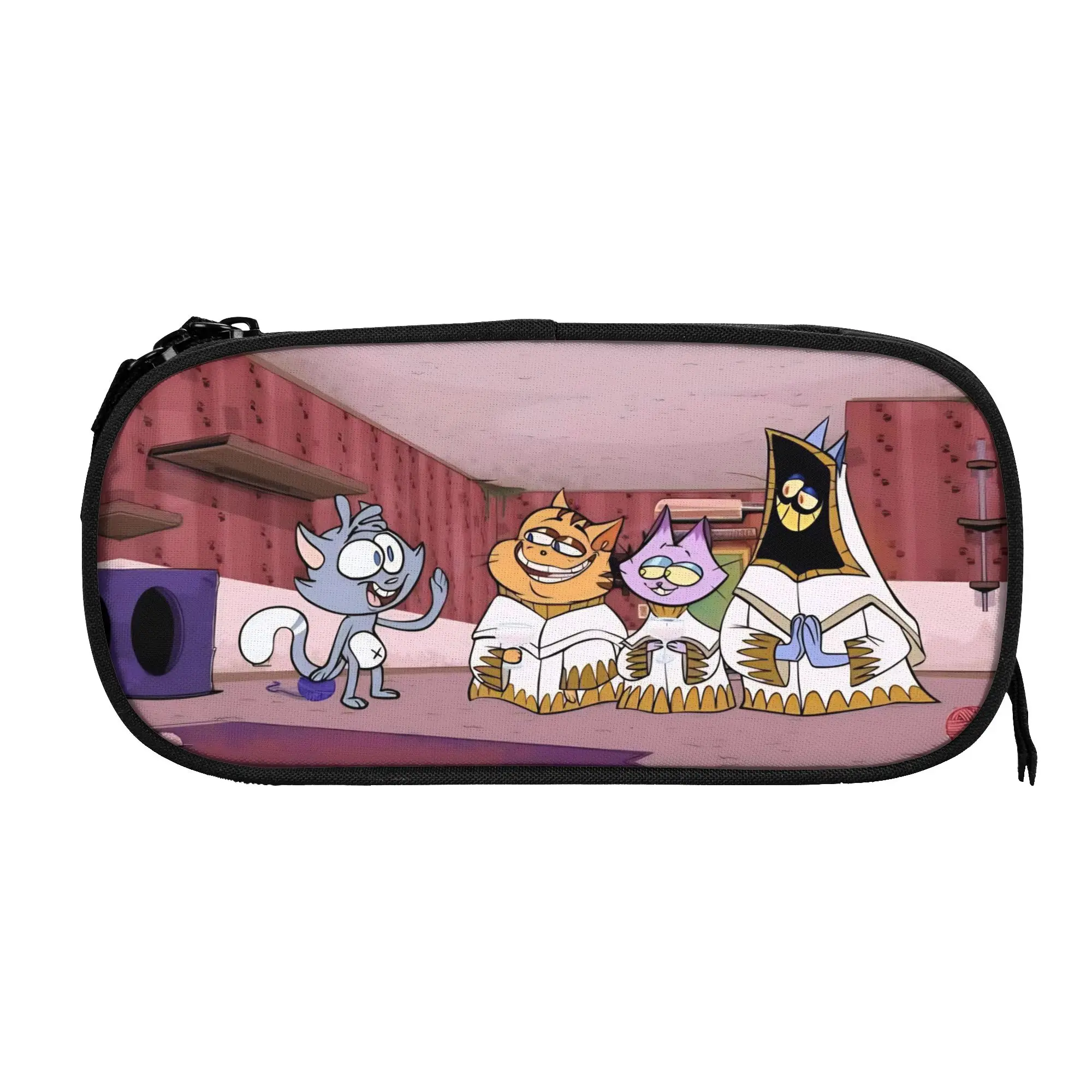 Ollie and Scoops Pencil Case Double Layer Large-capacity Kids School Supplies  Pen Case Birthday Gift