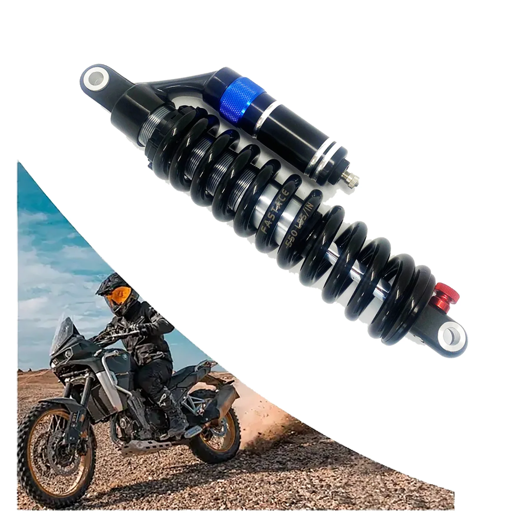 

Rear Air Shock Absorber FastAce BS-58RC 280mm550lbs Suspension For Honda CRF250L Yamaha WR250R SYM KYMCO PGO TIGRA Pit Dirt Bike